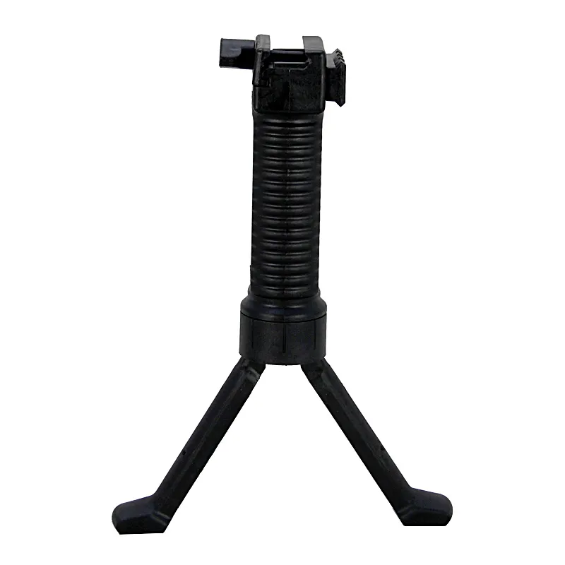 Agarre delantero Vertical táctico con bípode con resorte retráctil, bípode Foregrip para Rifle de caza, ajuste ergonómico, riel Picatinny de 20mm