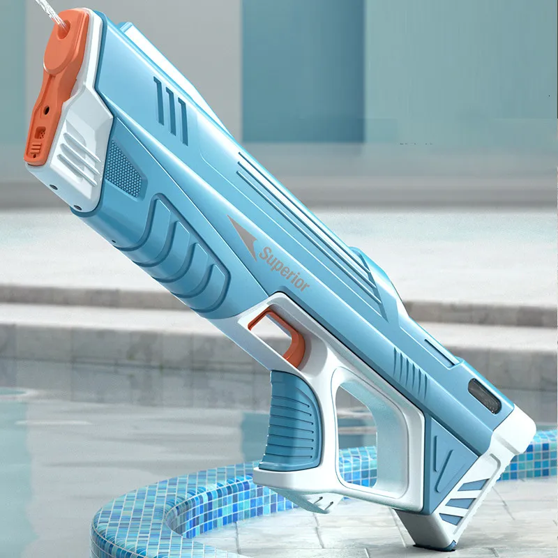 Other Toys Full Automatic Electric Water Gun Toy Summer Induction Absorbing HighTech Burst Beach Outdoor Fight 230428