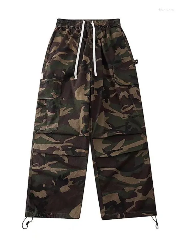 Pantalons pour hommes Hommes Plue Taille Pantalons Hip Hop Joggers Straight Casual Techwear Camouflage Streetwear Sweatpant