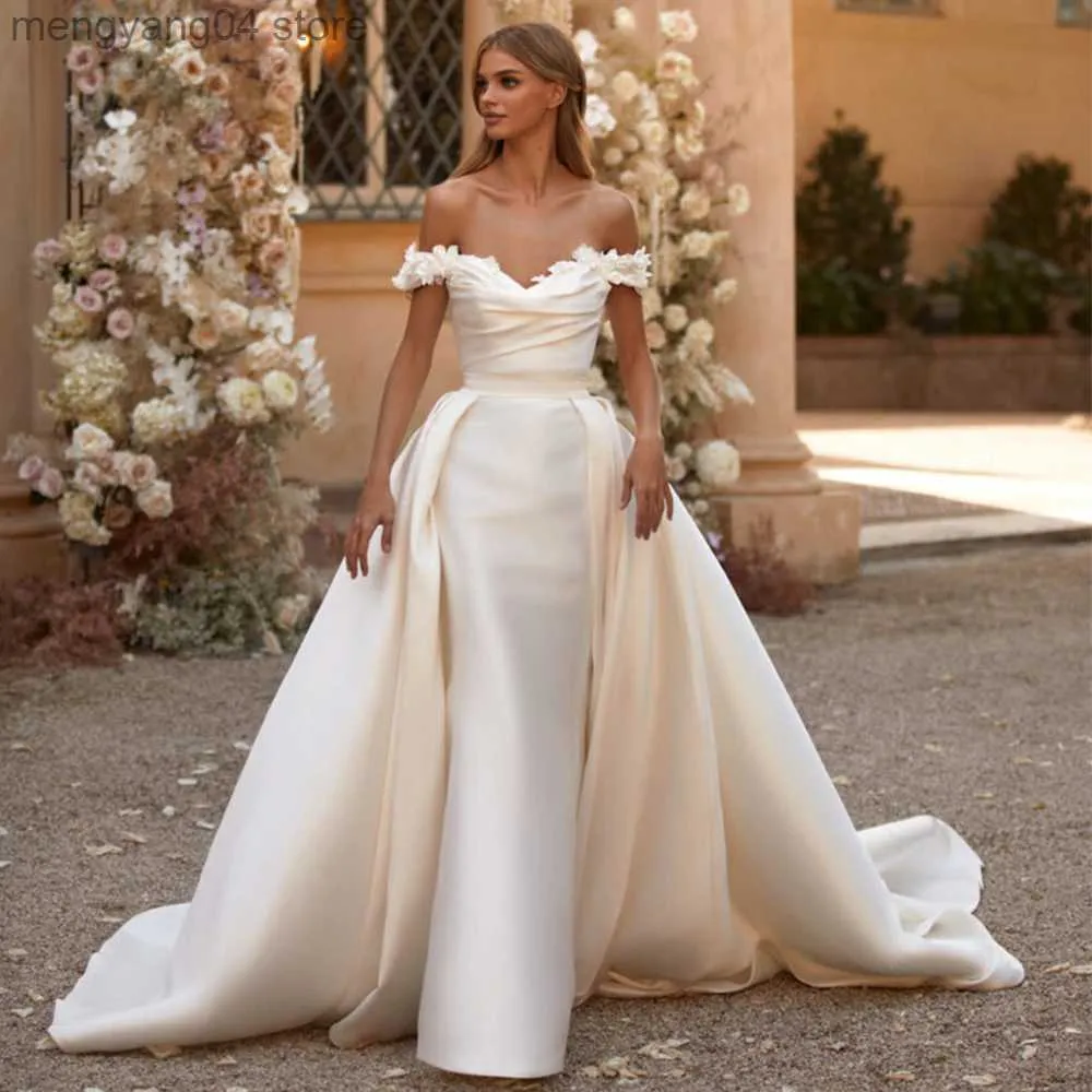 Party Dresses Detachable Skirt Wedding Dress V Neck Three