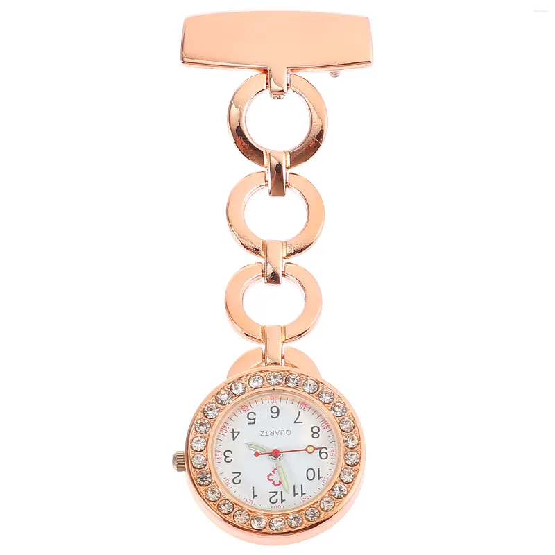 Mujeres de pulsera Analógico reloj digital de enfermería Relojes Enfermeras Metal Student Gifts Bocket Insignia Fob