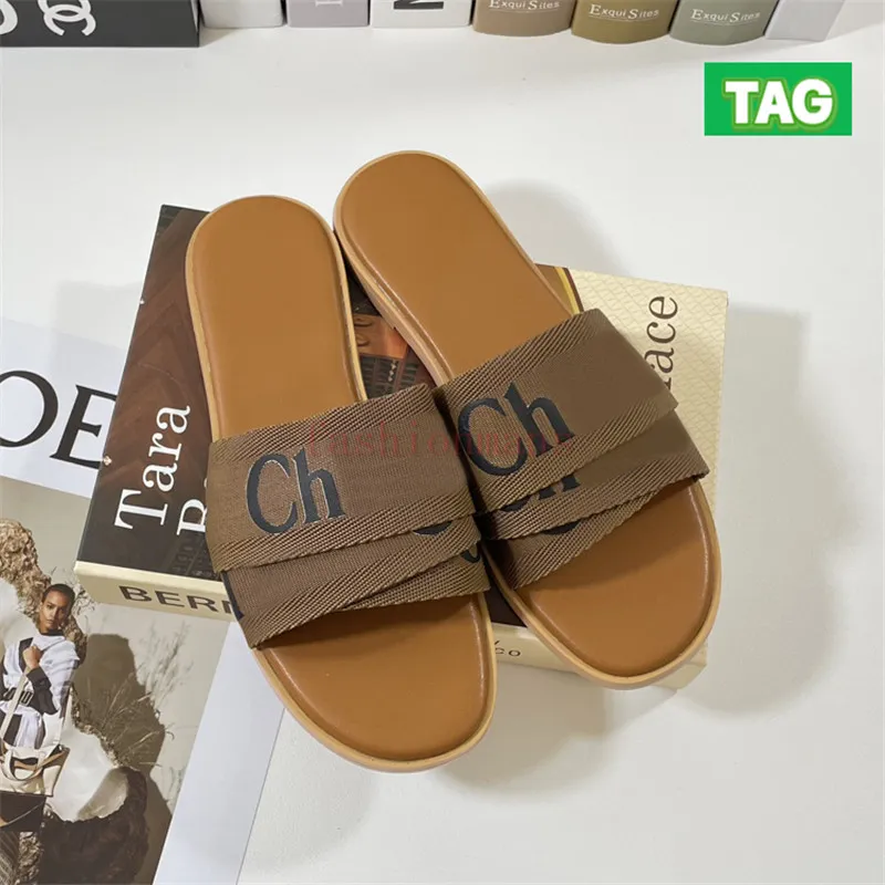 Beige designer sale slides