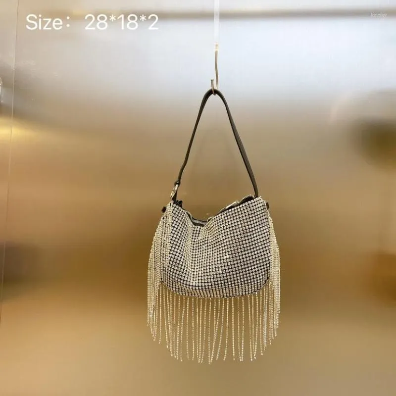 Borse da sera Donna 2023 Versione coreana Borse Borsa da pranzo in nappa con strass incrostato di diamanti Borsa da pranzo alla moda del designer di marca