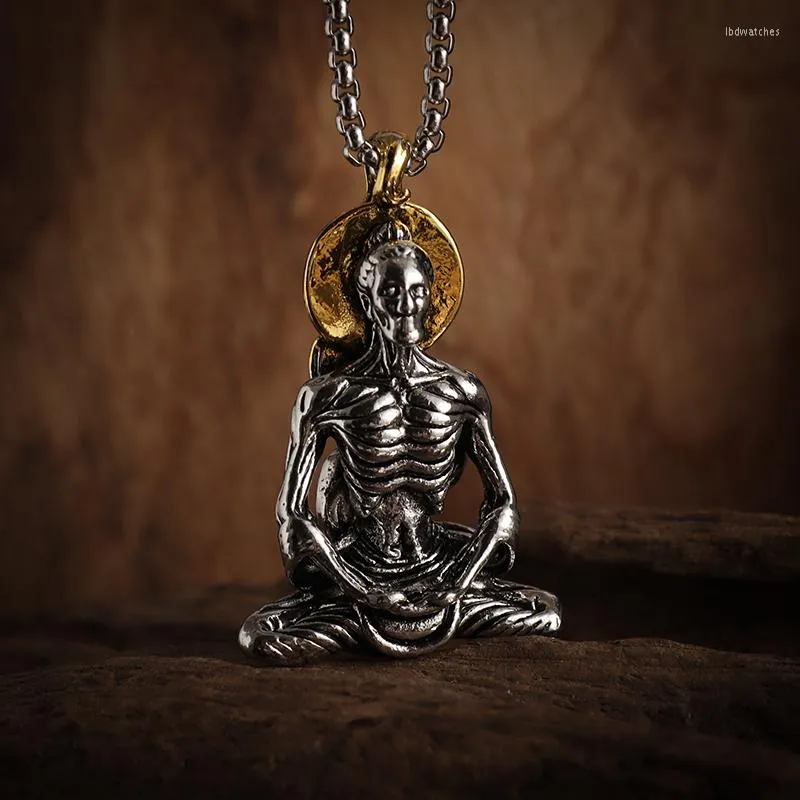 Pendant Necklaces Vintage Dervish Buddha Necklace Man Woman Personality Religious Amulet Jewelry Accessories