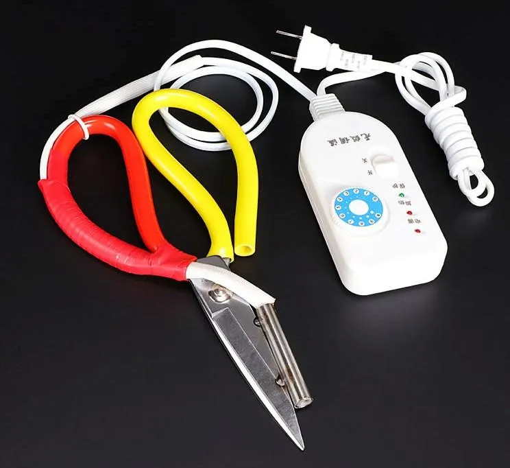 Schaar Elektryczne nożyczki ogrzewania regulowane noża ciepła dla narzędzi do cięcia tkaniny krawieckiej