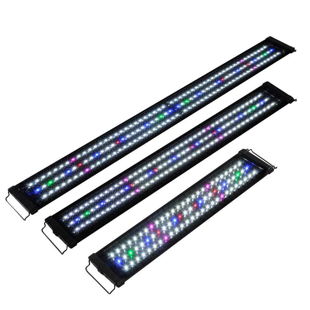Aquario LED de 30/45 cm Barra LED Light Spectrum completa para la planta de peces de agua dulce Marina para la decoración de los pisos Lámpara de iluminación