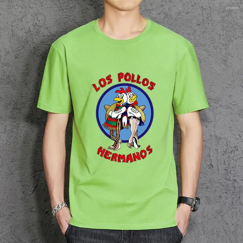Mens T Shirts Funny Los Pollos Hermanos Print Men Tee Shirt