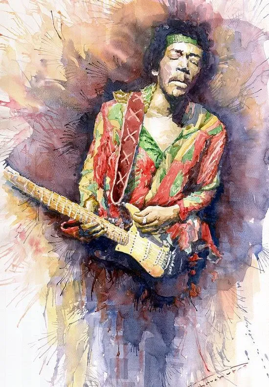 Stitch JMine Div 5D Rock Guitar Singers Jimihendrix Full Diamond Målning Cross Stitch Kits Art Portrait 3D Paint by Diamonds