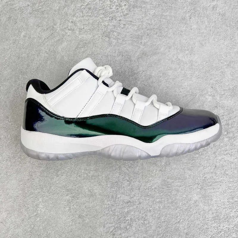 Aj Chameleon Demon White Snake Basketball Shoes Jumpman 11s Cool Grey Black Red Buckle White Violet Sneakers