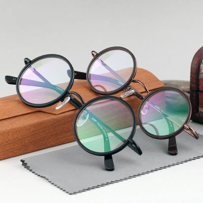 Round glass spectacles on sale