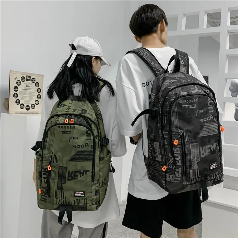 Backpack Casual Lightweight Men Women Women Outdoor Resistenti da viaggio resistenti a Mochila multifunzione di grande capacità