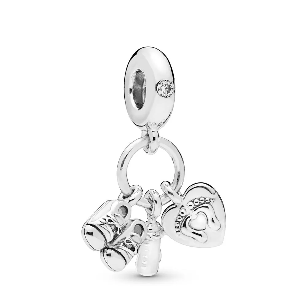 925 Sterling Silver Dangle Charm Women Beads High Quality Jewelry Gift Wholesale Boy Girl Palm Bead Fit Pandora Charms Bracelet DIY