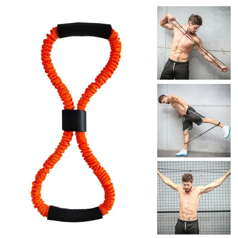 Bandes de résistance 2023 Yoga Gum Fitness 8 mots Poitrine Extenseur Corde Entraînement Muscle Caoutchouc Élastique pour l'exercice sportif1