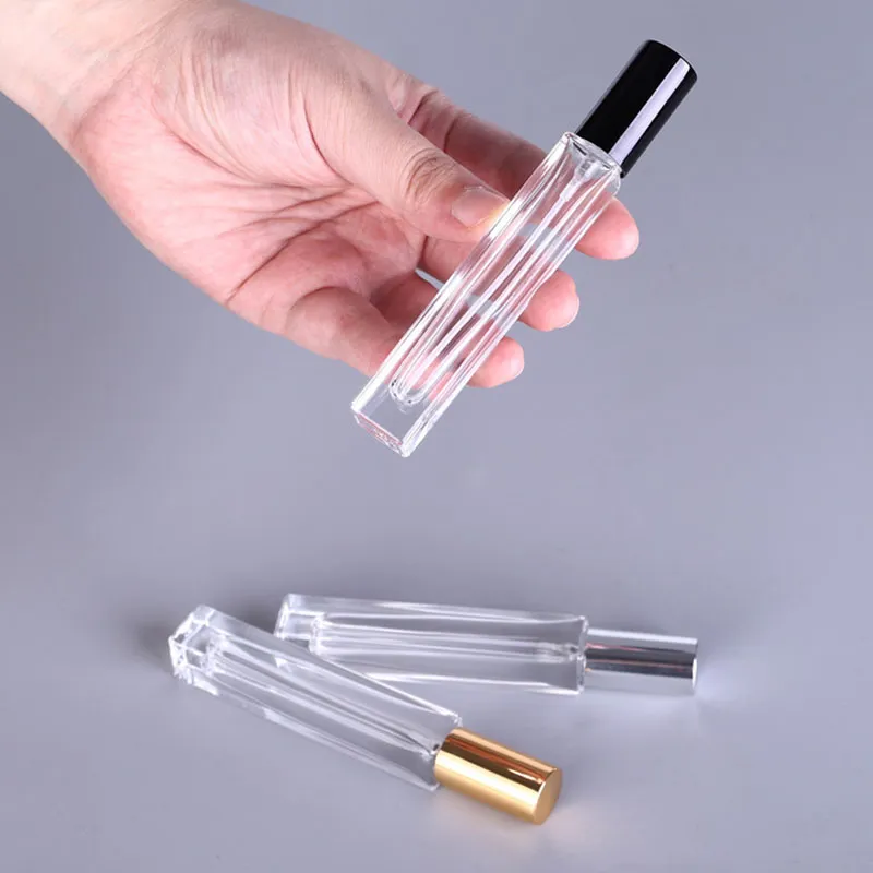 10ML Transparent Mini Spray Bottle Portable Sample Perfume Bottles Empty Atomizer Cosmetic Packaging Containers 500pcs/lot