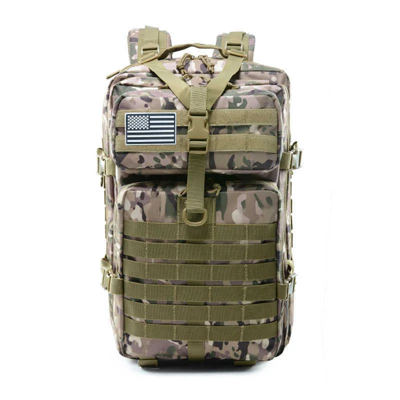 Packs de randonnée Sac à dos tactique 45L Sacs à dos militaires Assaut Tactique Infanterie Sac à dos Grande capacité Camping Randonnée Sacs de sport J230502