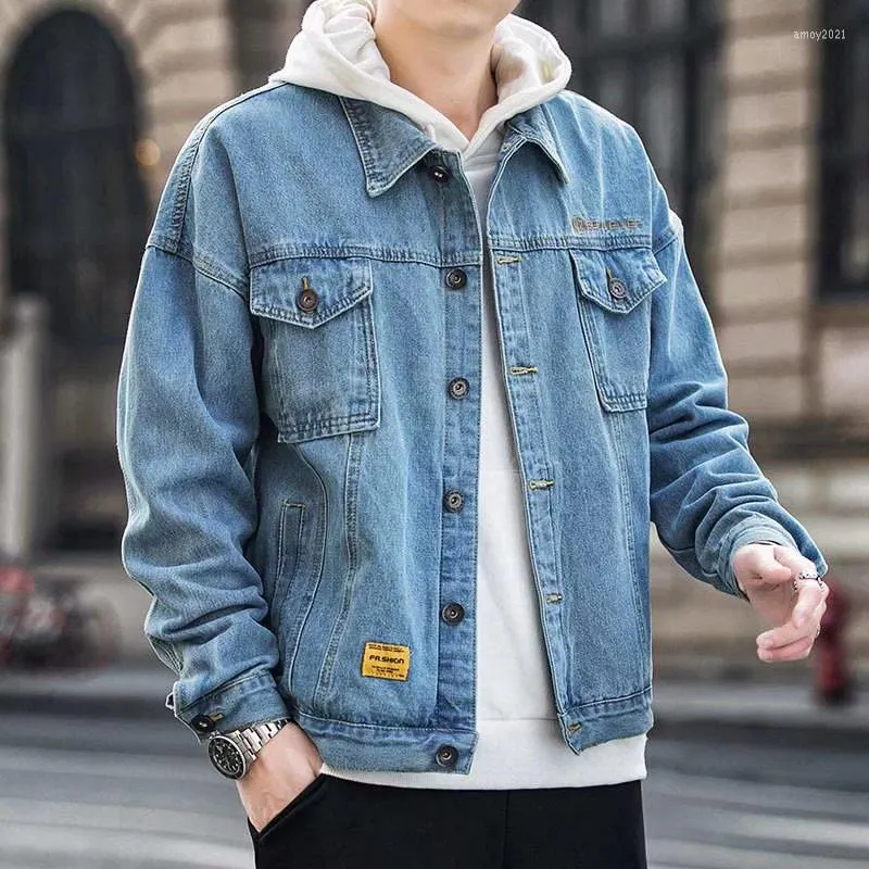 Chaquetas Para Hombres Chaqueta De Mezclilla De Algod n Hombres