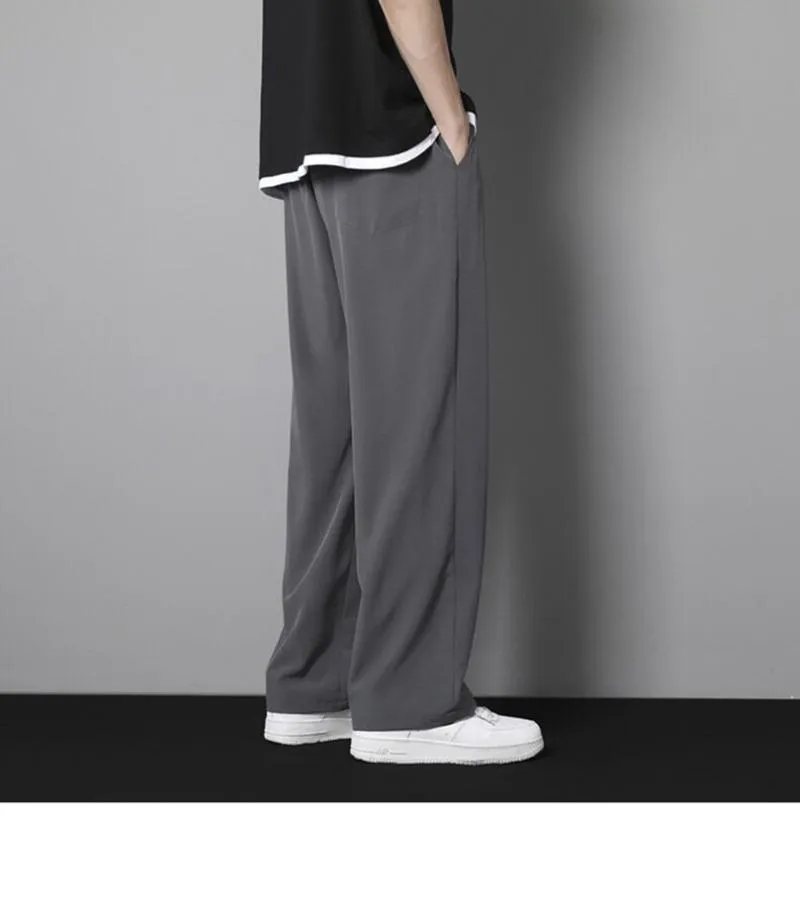 Mens wide leg track pants discount