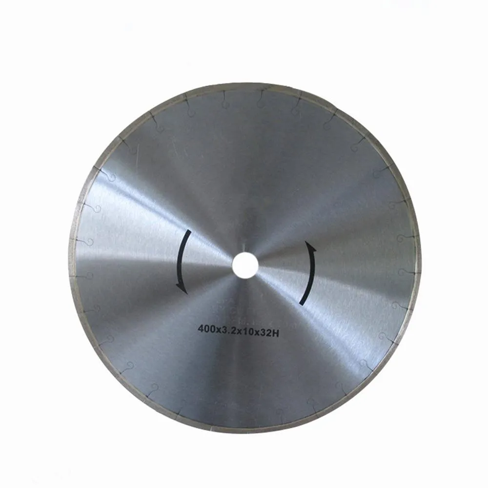 Parts DB74 D400mm Fish Hook Diamond Circular Saw Blades for Tiles Porcelain 16 Inch Continuous Segments Ceramic Cutting Disc 1PC