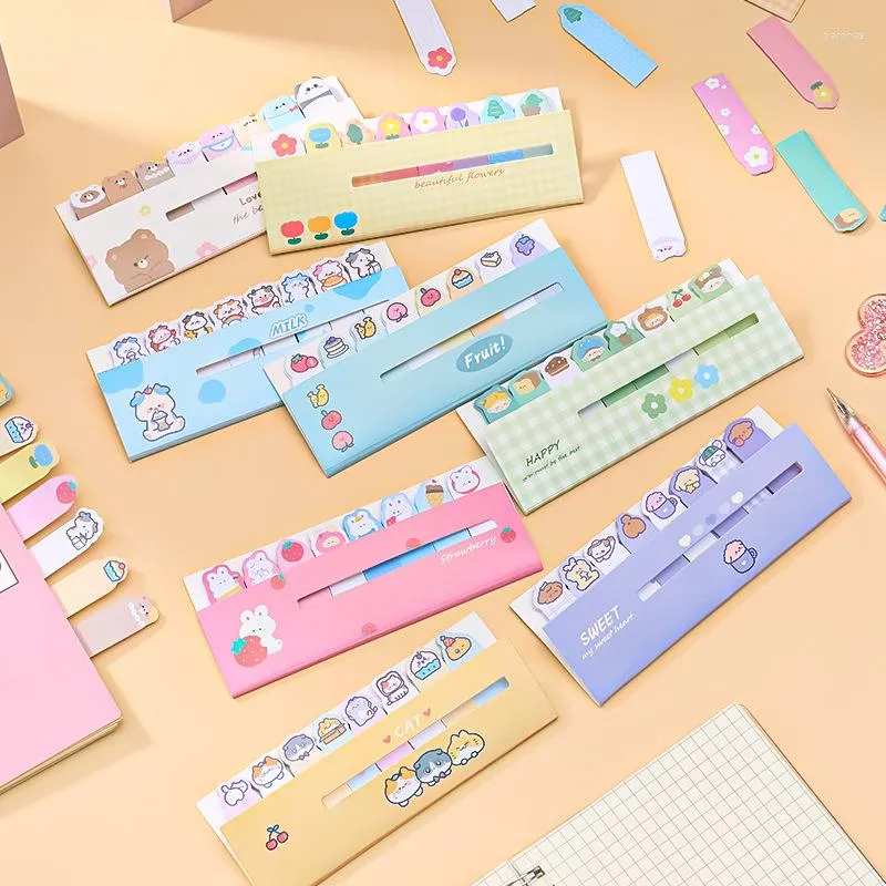 Komputery śliczne kreskówkowe zwierzęcy klejny notatka do scrapbooking dekoracja wiadomości DIY Materiały