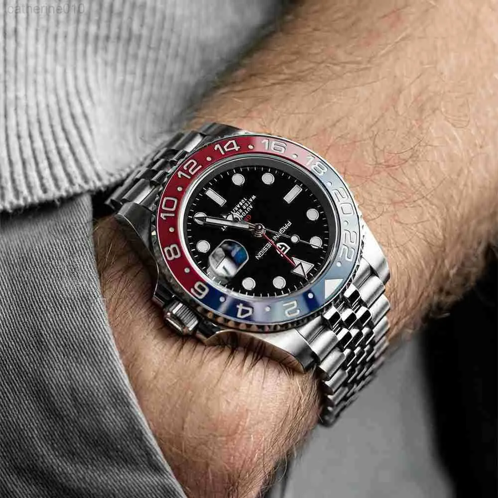 Relojes De Pulsera PAGANI DESIGN Top Brand GMT Hombres Mec nico