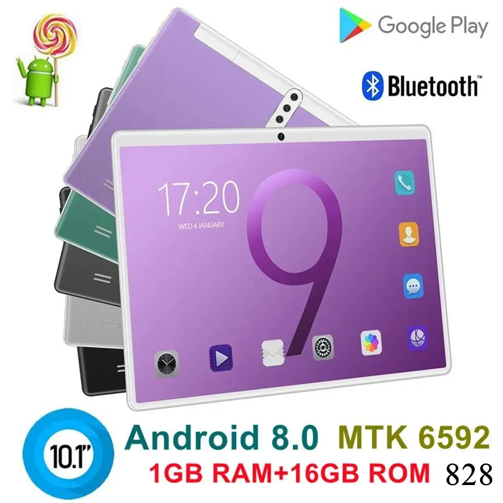 2021 Octa Core 10 tum MTK6592 Dual SIM 3G Tablet PC Phone IPS Capacitive Pekskärm Android 8 0 4GB 64GB 6 Colour275H 828D