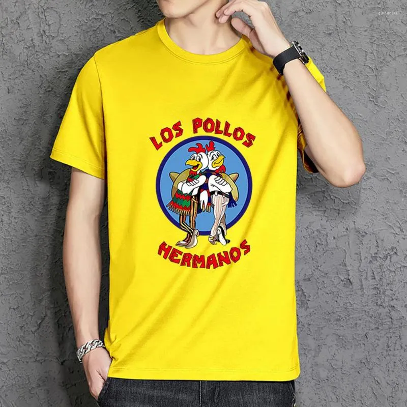 Mens T Shirts Funny Los Pollos Hermanos Print Men Tee Shirt