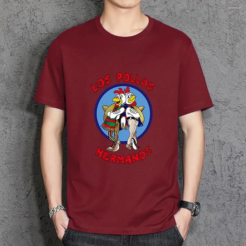 Mens T Shirts Funny Los Pollos Hermanos Print Men Tee Shirt