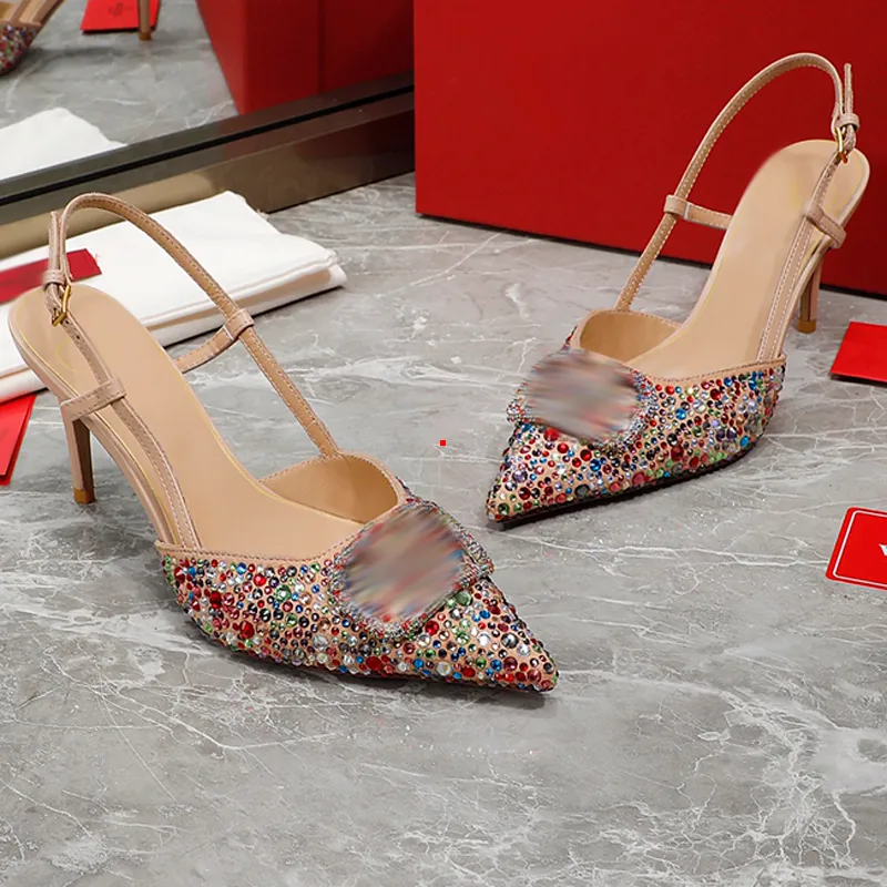 2023 Crystal High Heeled Shoes High Heels Wedding Shoes Sandals