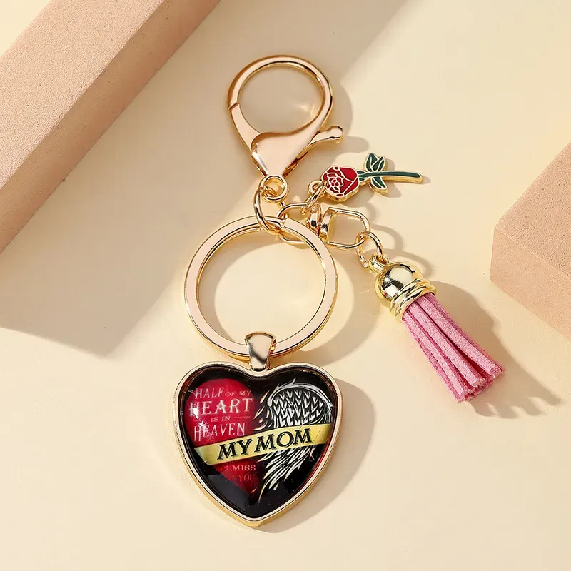 Creative Mothers Day Love Alloy Keychains Pendant Fathers Day Heart Shaped Keychains Gift Accessories In Bulk From 1 18 DHgate