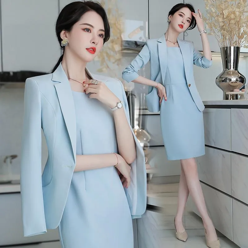 High Quality Spring Autumn Formal Ladies Korean Blazer Women Suits With  Sets Work Wear Office Uniform Large Size Skirt Jacket - AliExpress