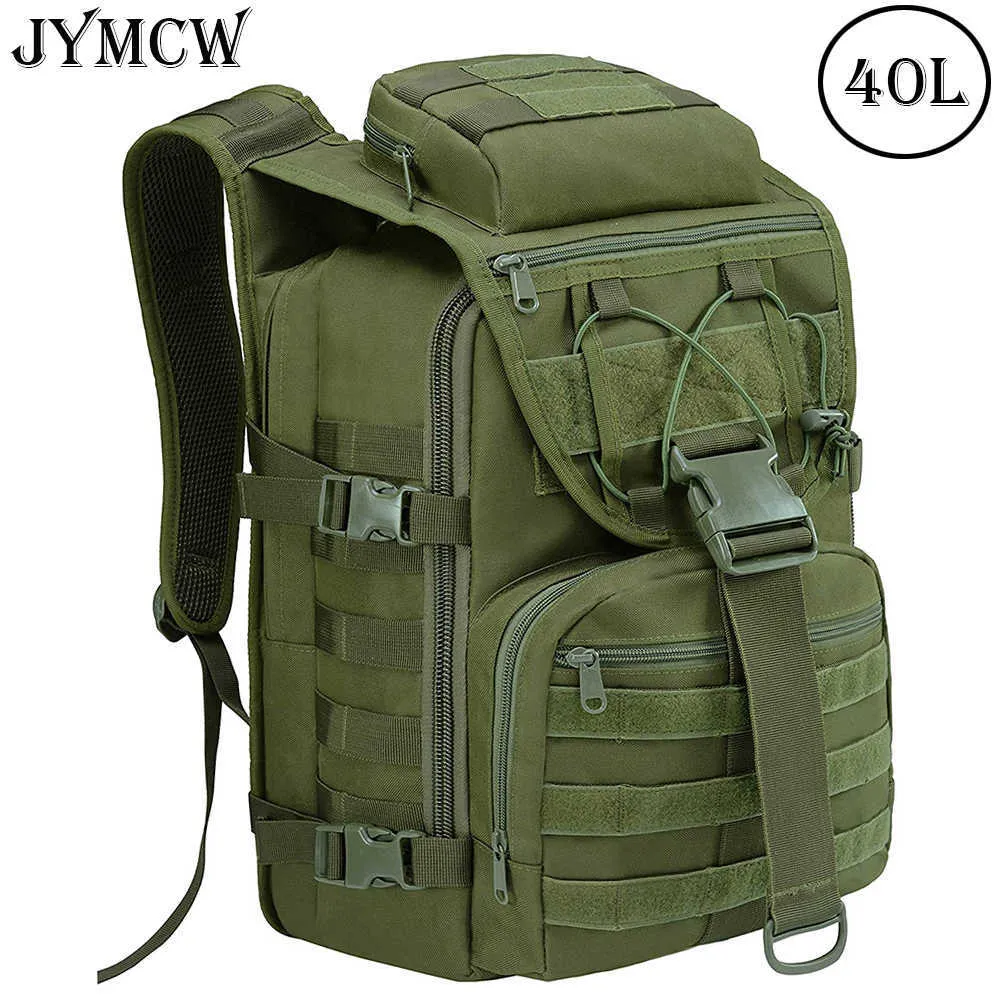 Ryggsäckspaket 40L militär taktisk ryggsäck armé attack väska molle bug väska ryggsäck utomhus sport ryggsäck vandring camping ryggsäck j230502