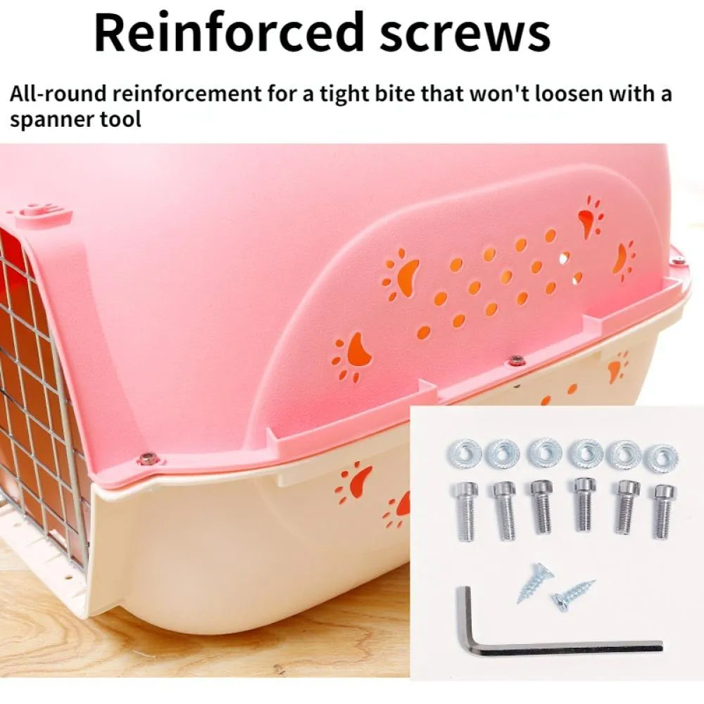 Airline Approved Portable Pet Box Carrier For Small Mouse Animal Durable, Breathable Travel Case