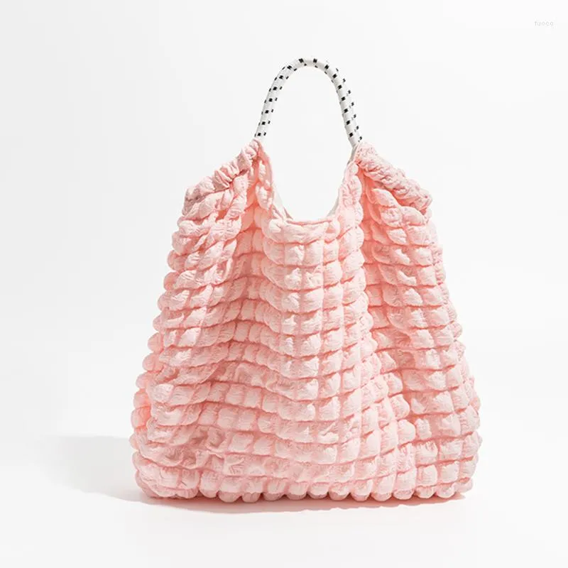 Evening Bags Soft Nylon Handbags Big Puff Shopper Purses 2023 Casual Bubble Large Capacity Tote Bag Designer Quilted Women Shoulder