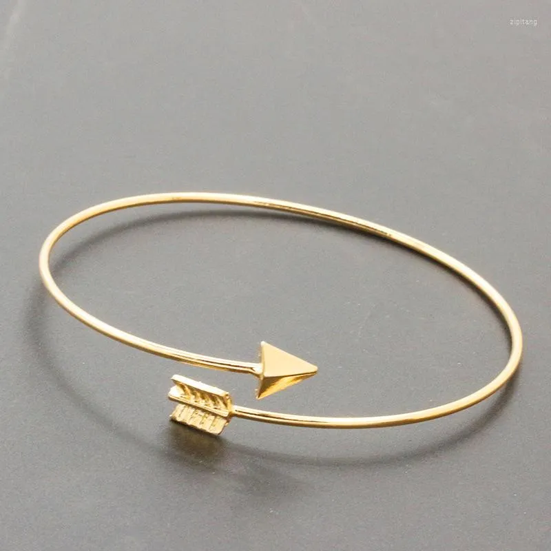 Bangle Women Arrow Cuff Bracelets Jewelry Open Adjustable Bracelet Bangles For Gift With Delicate Box