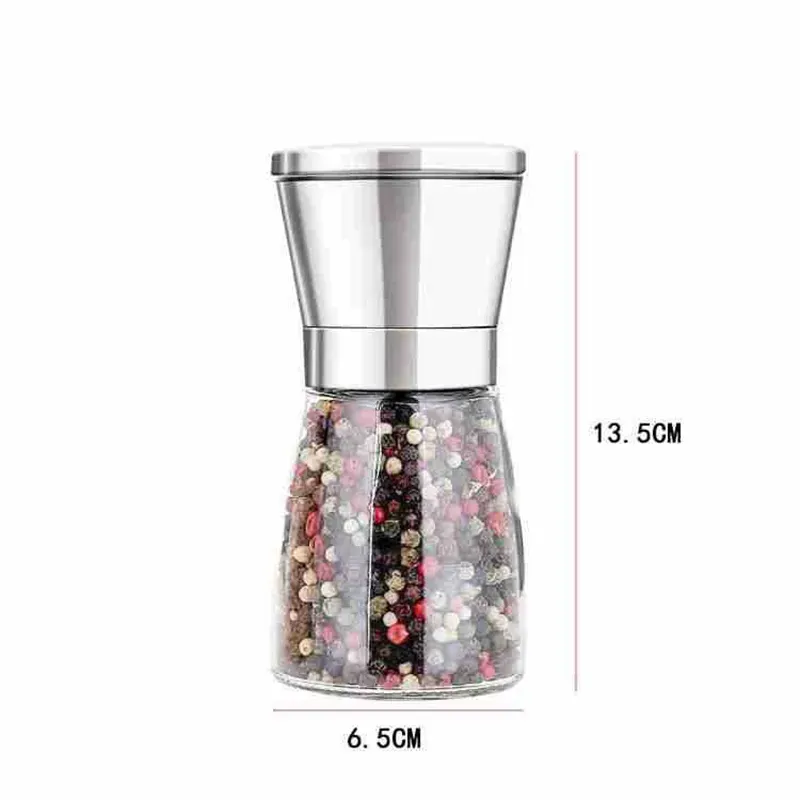 Stainless Steel Salt and Pepper Grinder Adjustable Ceramic Sea Salt Mill Kitchen Tools