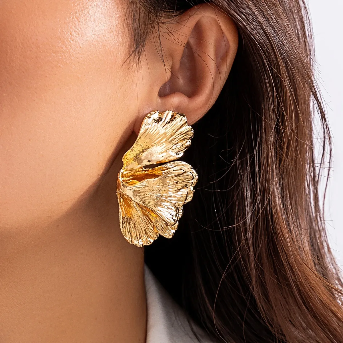 Big 2024 leaf earrings