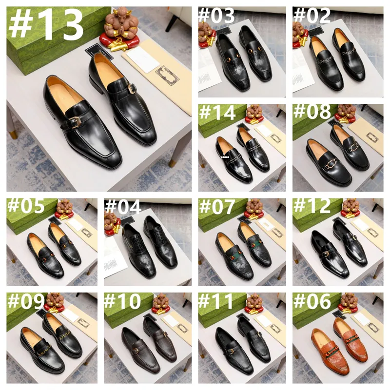 Mode Herren Hochzeitsschuhe Büroschuh Herren Formal Flats Schuh Herren Classic Business Leder Herren Abendschuhe Größe 38-45