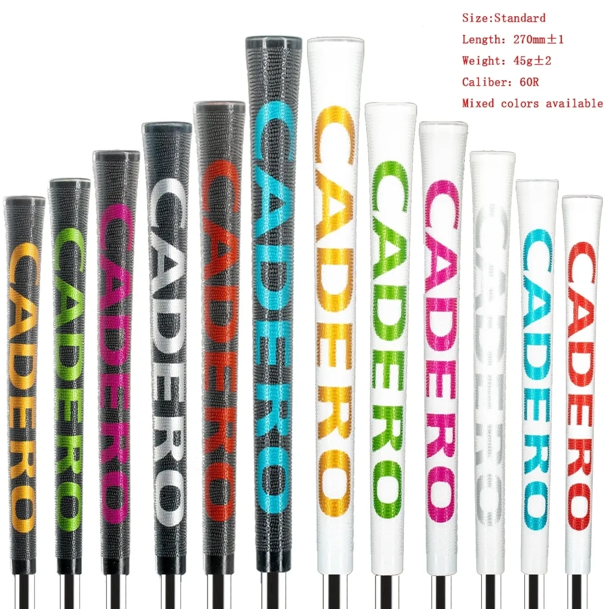 Club Grips 10pcsset Golf Tutarlar Cadero 2x2 Air Ner Crystal Standard Golf Kulübü GRIPS 12 Renk Karışımı Renk Mevcut 230428