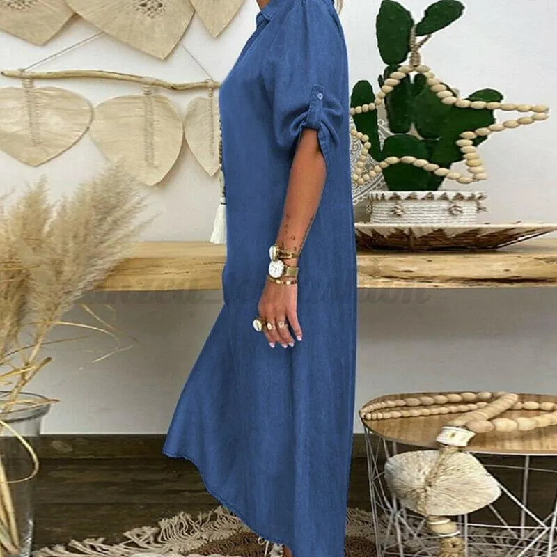 navy blue long dress with sleeves Sleek Long Formal Dress with Long Sleeves
