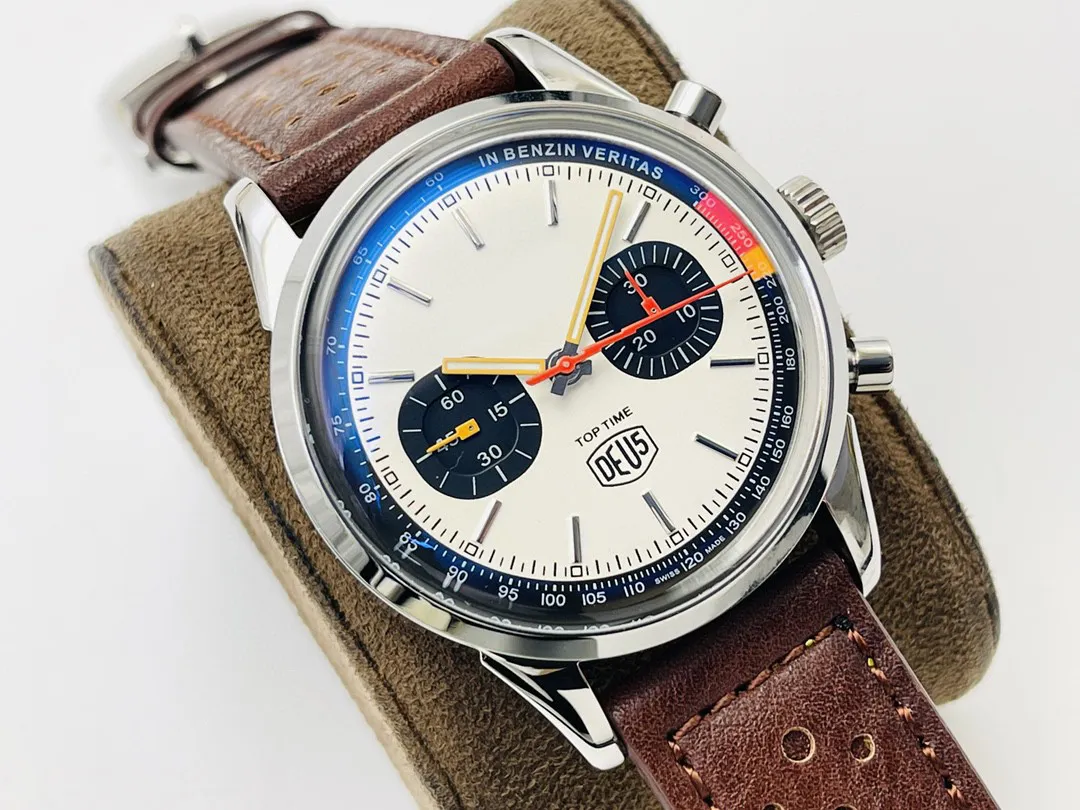 Top Time BN5 Mens Watch ETA 7750 Automatic Chronograph Movement