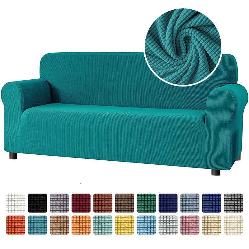 Pokrywa krzesła gruba żakardowa sofa elastyczna elastyczna kanapa segmentowa l Kształt Slipcover narożna obudowa do salonu 230428