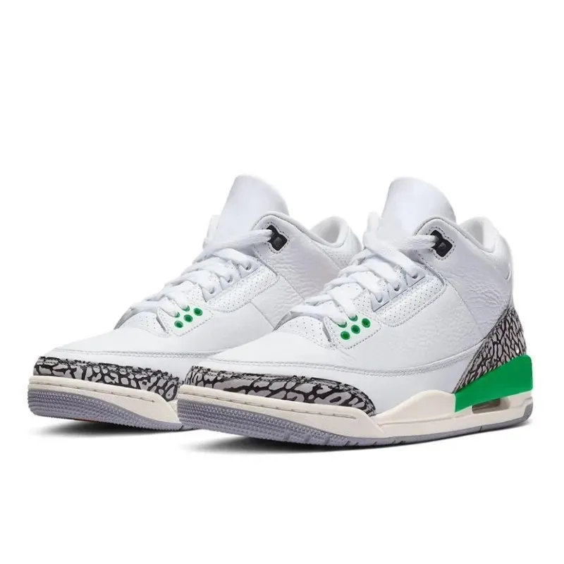 Économisez gros sur les achats en gros de Chaussures De Basket Ball,  Chaussures De Basket Ball Lucky Green Pine Black White Cement Reimagined  True