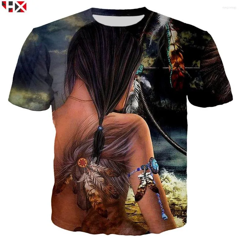 Hommes t-shirts impression 3D drôle indiens unisexe haute qualité hommes chemise Art décontracté haut pull S220