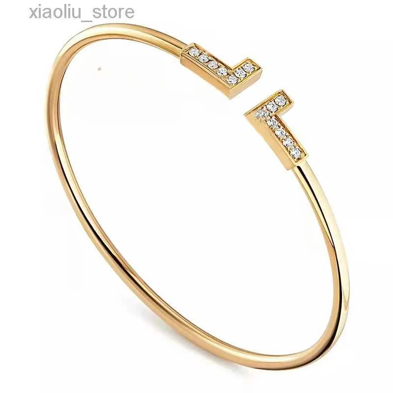 Bangle Banles Bracelets Designer moda Diamonds Złota srebrna bransolet braccialetto pulsera dla mężczyzn i kobiet Para ślubna Prezent Prezent z aksamitną torbą