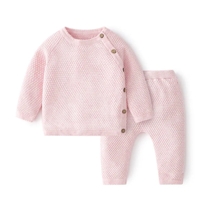 Pyjamas Bébé Vêtements Ensembles Ensembles Coton Printemps né Garçon Fille Vêtements Pour Bébés Hauts Et Pantalons Pull Tricoté Bébé Pyjamas Ensembles 230503