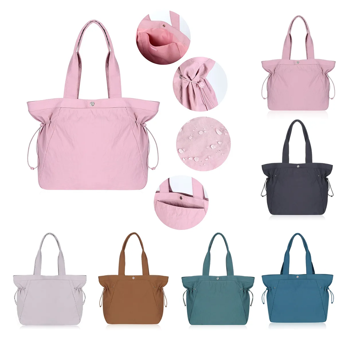 nylonowe Zestawy Przyborów toaletowych lulu lemon torby weekendowe Damskie torebki z paskiem z boku Luksusowe torebki od projektantów Kopertówka na ramię torba typu crossbody totes męska walizka podróżna Casual totes duże torby