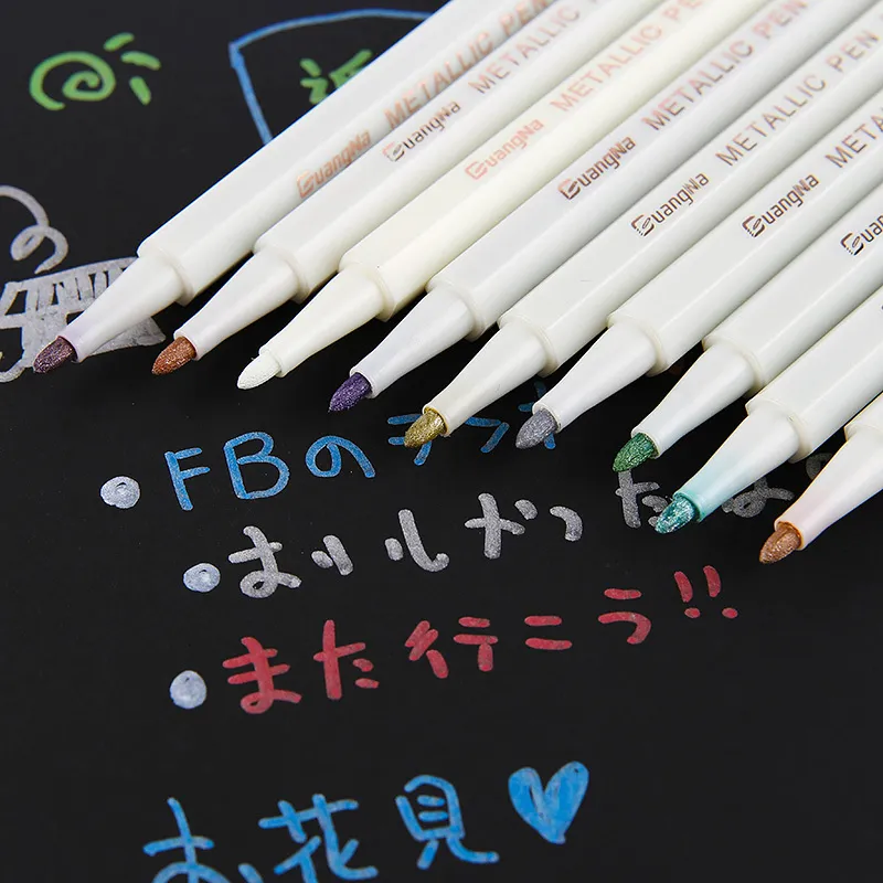 Wholesale 12 Metallic Medium Point Pencil Marker In For Rock Painting,  Scrapbooking, And Crafts From Kuo10, $6.54
