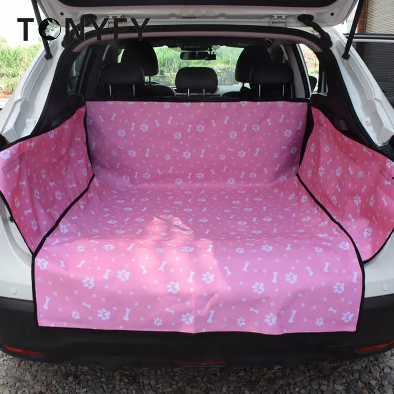 Tapis de voiture pour animaux de compagnie, porte-chien, tapis de coffre imperméable, tissu Oxford, couverture de siège de voiture pour chien, tapis de coffre de voiture de voyage pour animaux de compagnie, fournitures