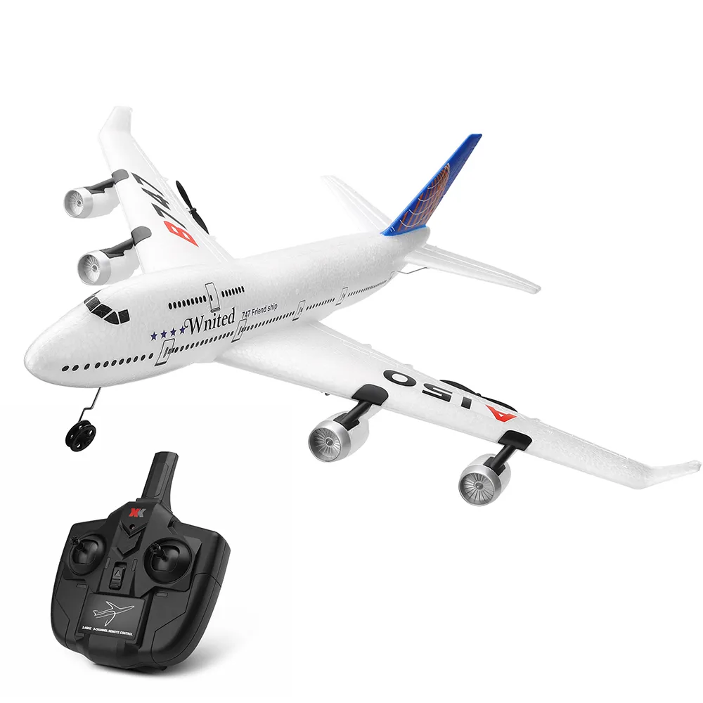 航空機モドルオリジナルWLTOYS A150 3CH RC飛行機ボーイングB747モデル固定翼EPPリモートコントロール航空機XKA150-B747 230503