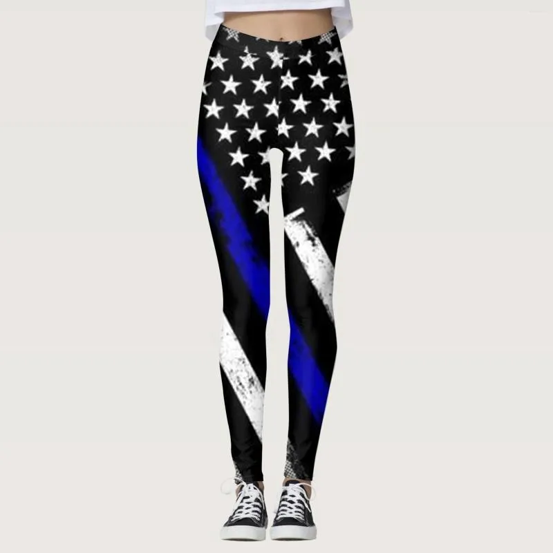 Active Pants Ladies' Fourth Of July Leggings sportivi stampati Yoga Premaman per donne Petite